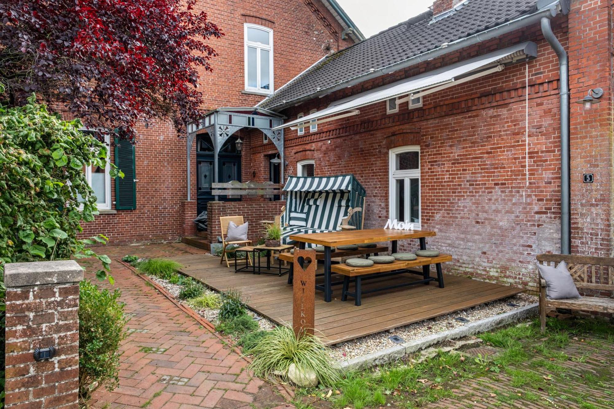 Ferienwohnung Flut Am Weserstrand Sandstedt Exterior foto